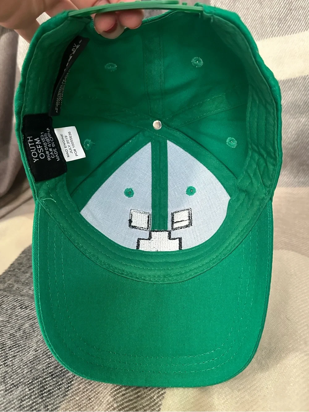 Green Minecraft Creeper JINX Kids Baseball Cap